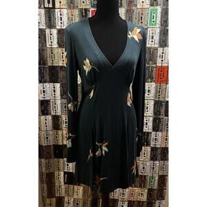 UO Green Floral Dress